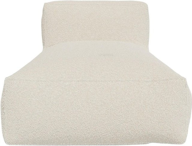 Recamiere Noumara von Vente-unique in Gebrochenem Weiß aus Bouclé-Stoff, Breite: 95 cm - Bild 1