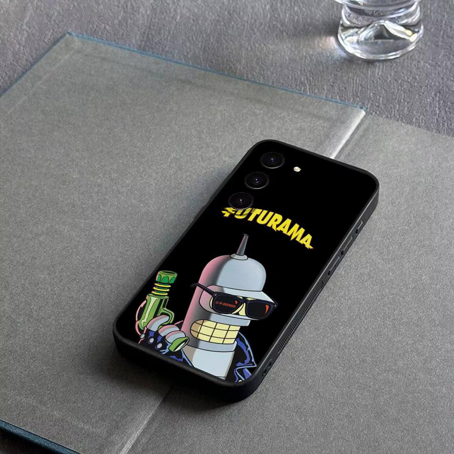 Handyhülle Bender Futurama Soft Cover für Samsung Galaxy S21 S22 S23 S24 S25 Ultra FE Plus 5G A52S in Schwarz - Bild 6