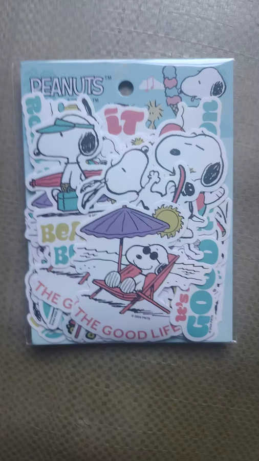 50 Stück Snoopy Cartoon Aufkleber Set, wasserfeste dekorative Sticker in Multicolour für Koffer, Notizbücher und Trinkflaschen - Bild 3