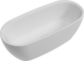 Hoesch Oval-Badewanne iSENSI in Weiß mit Überlauf und passender Schürze, B/T: 190 x 120 cm, Volumen: 361 l - Bild 1