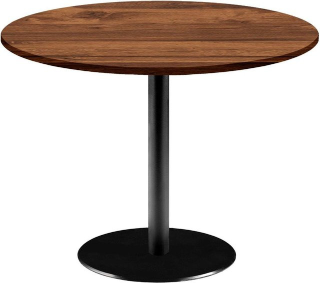 RestooTab Tisch Rome XL rund, Eiche Wenge und Schwarz, H: 75 cm, Ø: 120 cm - Bild 1