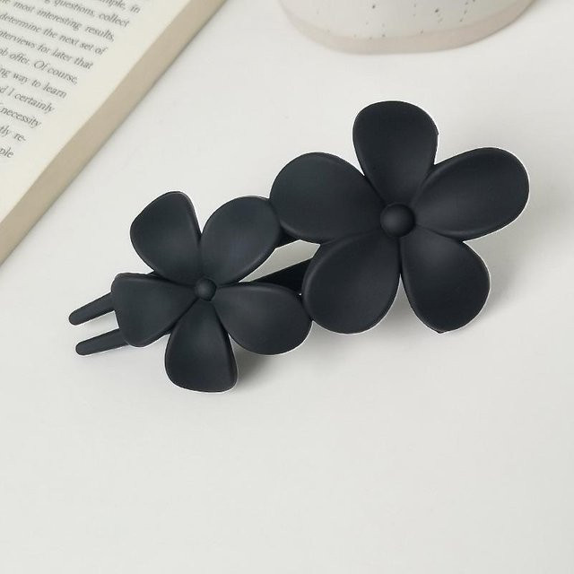 L.RIDING PULO Haarspangen, Blumen, schwarz, Damen - Bild 1