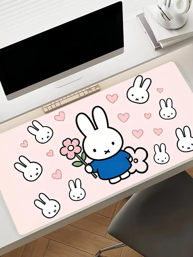 Miffy Mauspad in Pink für Büro und Gaming, rutschfest und wasserdicht - Bild 7