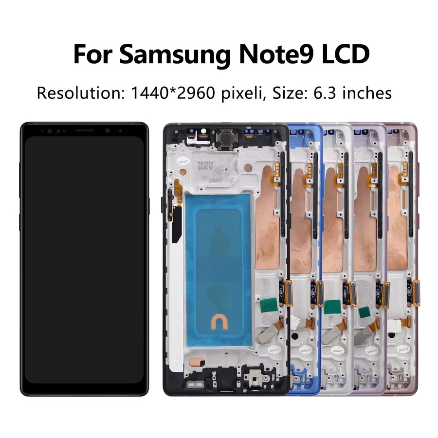 Samsung Galaxy Note 9 Ersatzdisplay mit Rahmen als TFT LCD Touchscreen Digitizer für N9600 N960F in Schwarz oder Pink - Bild 3