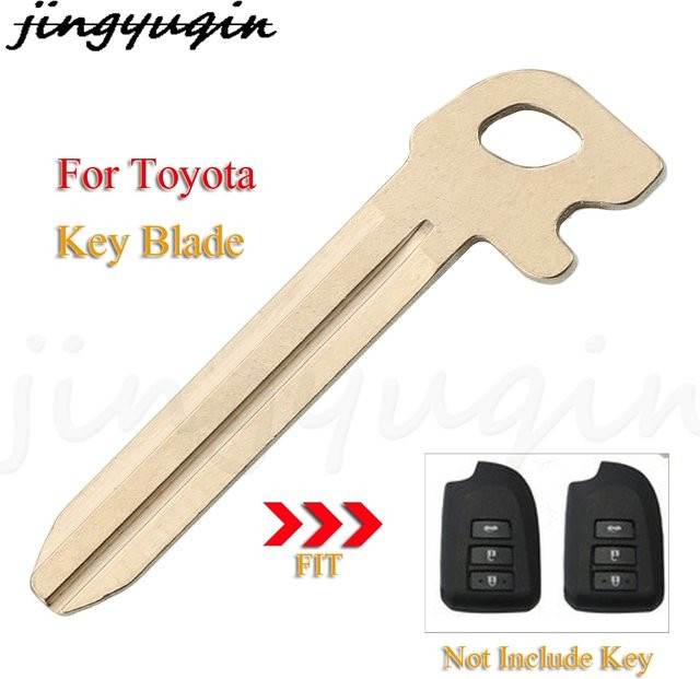 Jingyuqin Smart Remote Auto Schlüssel Klinge als Blank Ersatz für Toyota Verso Vios ab Baujahr 2013, Farbe: Silber - Bild 1