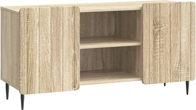 vidaXL TV-Schrank in Sonoma-Eiche, moderner Mediaschrank für dein Wohnzimmer, B/T/H: 102 x 34,5 x 52 cm - Bild 1