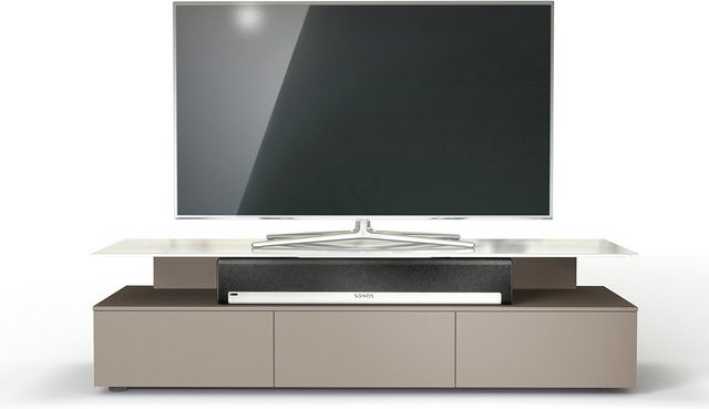 Just-Racks TV-Rack JRM1650 pebble in Glas Ausführung - Bild 1