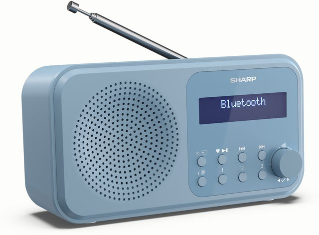 Sharp DR-P420 Tokyo DAB+ Digitalradio mit Bluetooth Lautsprecher und Wecker in Blau - Bild 1