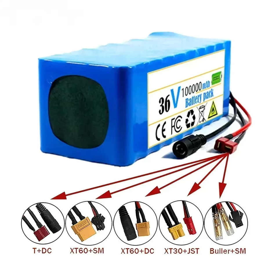10S4P 36V 100Ah Lithium-Akku mit BMS und XT60-Anschluss in Blau für E-Bike und Elektroroller inklusive Ladegerät - Bild 4