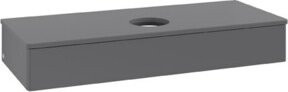 V&B Waschtischunterschrank Antao ohne Frontstruktur in Anthrazit, B/T/H: 120 x 50 x 19 cm - Bild 1