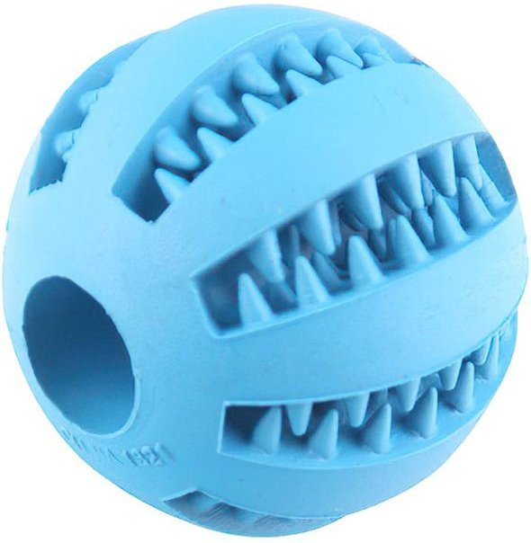Interaktives Spielzeug für Hunde, Natürlicher Gummiball, Leckball, Zahnpflegebälle, blau - Bild 1