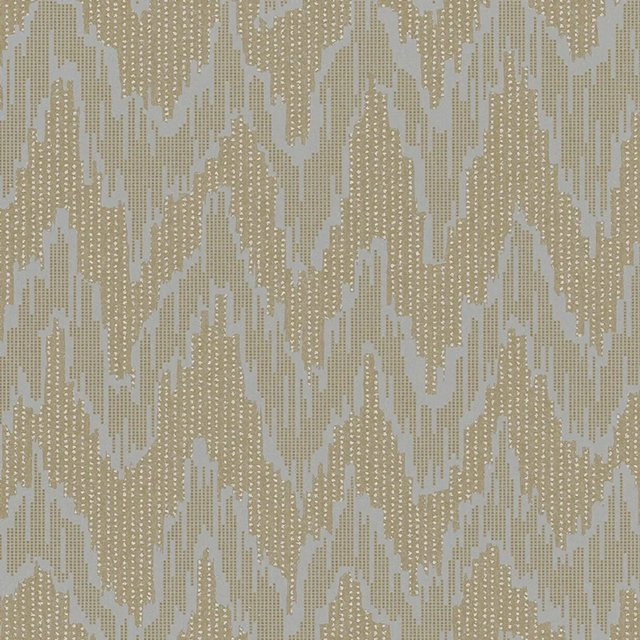 Marburg Vliestapete Grafisch Kat in Gold-Grau mit abstraktem geometrischem Muster, B: 0,70 m x L: 10,05 m - Bild 1