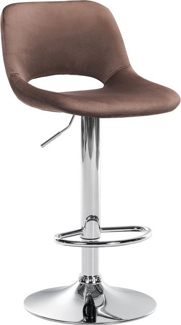 CLP Barhocker Camden drehbar mit Samt-Bezug in modernem Design - Bild 1