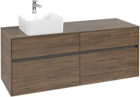 Villeroy & Boch Waschtischunterschrank Collaro in Arizona Oak, Wandhängend, B/H/T: 140 x 54,8 x 50 cm - Bild 1