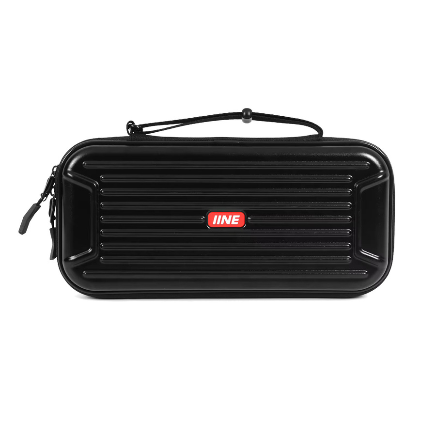 IINE PC-Aufbewahrungstasche für Nintendo Switch 2 und NS2, zweilagige Schutztasche, spritzwassergeschützt und schmutzabweisend, Schwarz - Bild 6