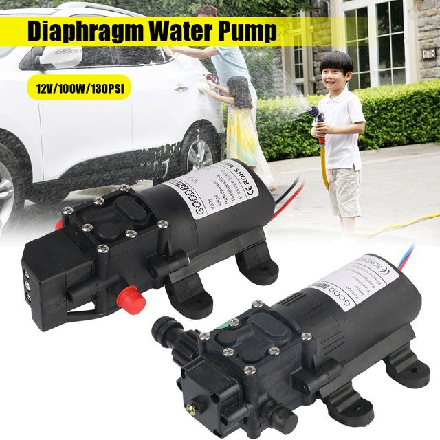 DP-537 Membran-Wasserspray elektrische Wasserpumpe selbstansaugend mit 130 PSI und 5,5 l/min Mikro-Hochdruck - Bild 1