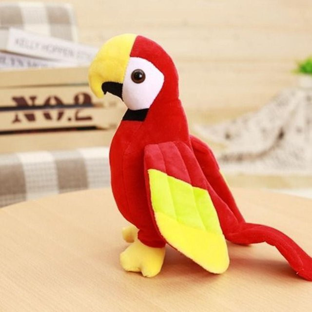 Papagei Plüschtier, Vogel, Bunte Flügel, 20cm, ab 3 Jahren - Bild 1
