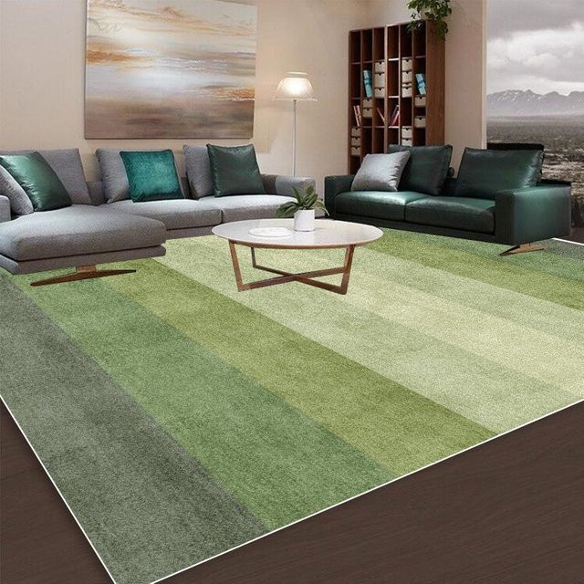 Karpetti Design Teppich in Grün mit abstraktem Muster, rutschfest und waschbar, B/T: 120 x 200 cm - Bild 1