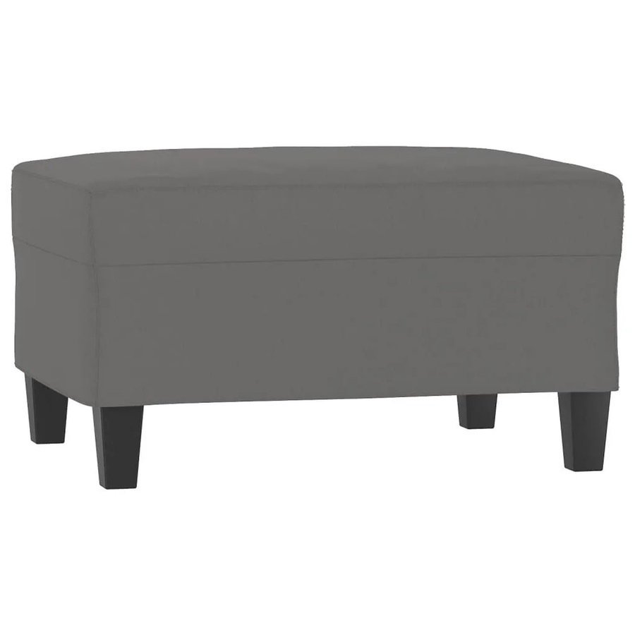 vidaXL Fußhocker Dunkelgrau aus Mikrofasergewebe B/T/H: 70 x 55 x 41 cm - Bild 2