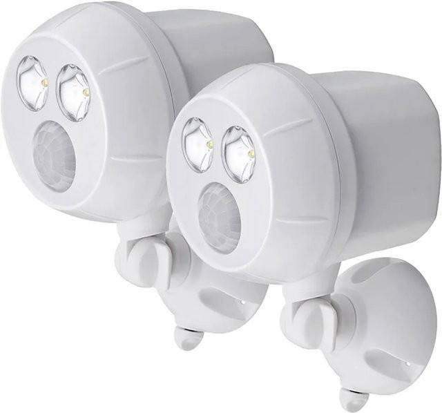 Mr. Beams LED-Außenstrahler mit Bewegungsmelder MB380 Weiß 2er-Pack - Bild 1