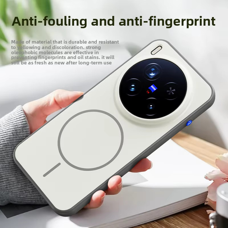 Magnetische Silikon-Schutzhülle für Vivo X300 und Vivo X300 Pro in Schwarz mit Unterstützung für kabelloses Laden - Bild 4