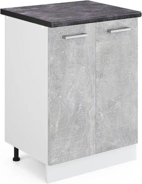 Vicco Küchenunterschrank R-Line Küchenkommode in Anthrazit und Weiß, B: 60 cm, T: 60 cm, H: 81,6 cm - Bild 1