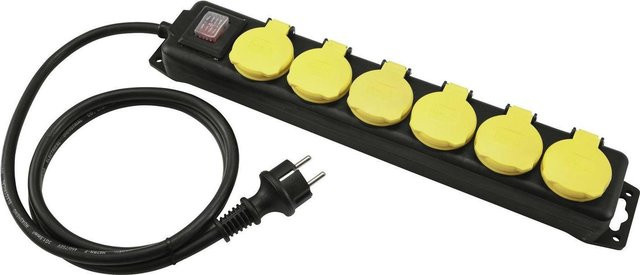 EUROLITE Steckdosenleiste 6-fach IP44 Schwarz 10m - Bild 1
