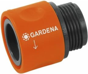 Gardena Übergangsschlauchstück aus Kunststoff in Orange, 3/4 Zoll - Bild 2