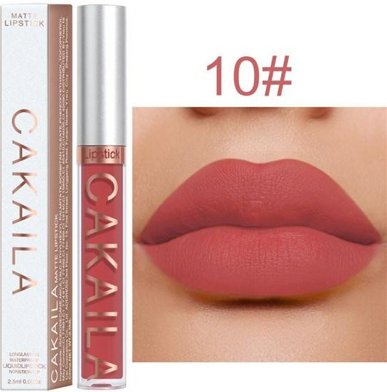 Verve Beauty Flüssig-Lippenstift-Set, Nude Dunkelbraun & Matte Rote Nuancen, Matt - Bild 1