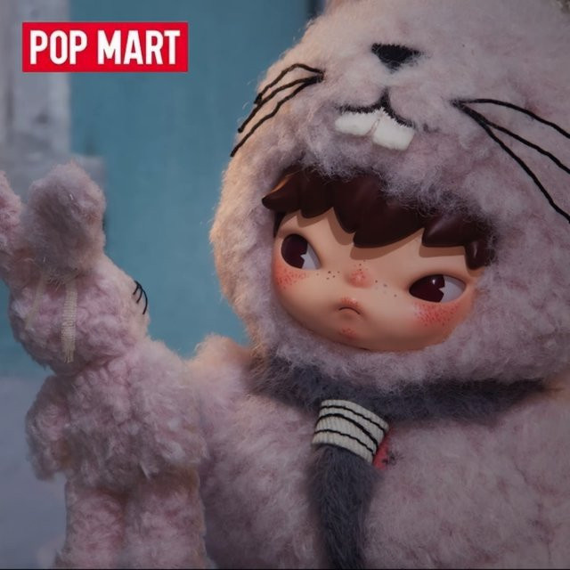 POP MART Hirono Kleiner Hase, Plüschpuppen-Anhänger, Einzelfigur - Bild 1