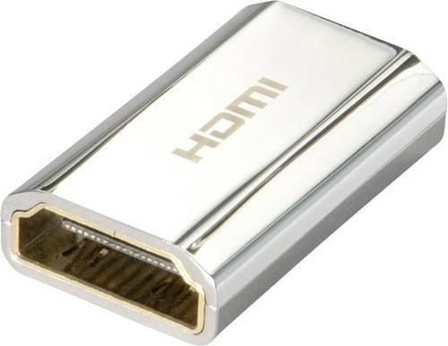 Lindy HDMI Doppelkupplung Adapter in Silber mit 2x HDMI-Buchse aus Metall - Bild 1