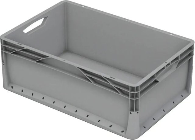 Eurobox-System Vollwand Box in Grau, B: 40 cm, H: 22 cm, T: 60 cm - Bild 1
