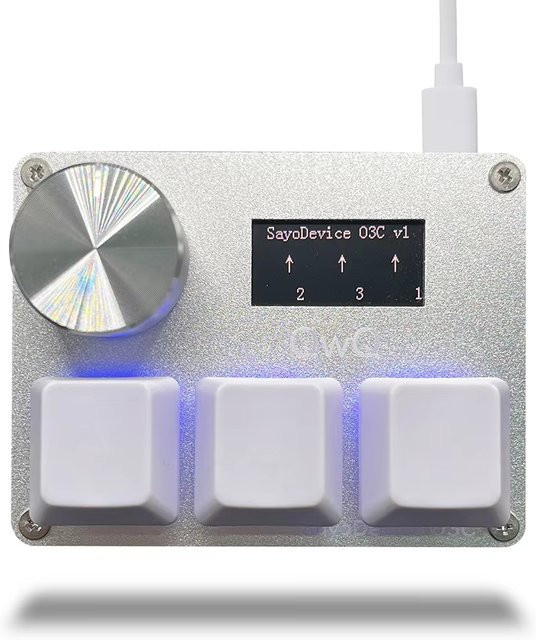 SayoDevice O3C Magnetische Rapid Trigger Tastatur mit Hall-Effekt Schaltern in Rosa und Weiß - Bild 1