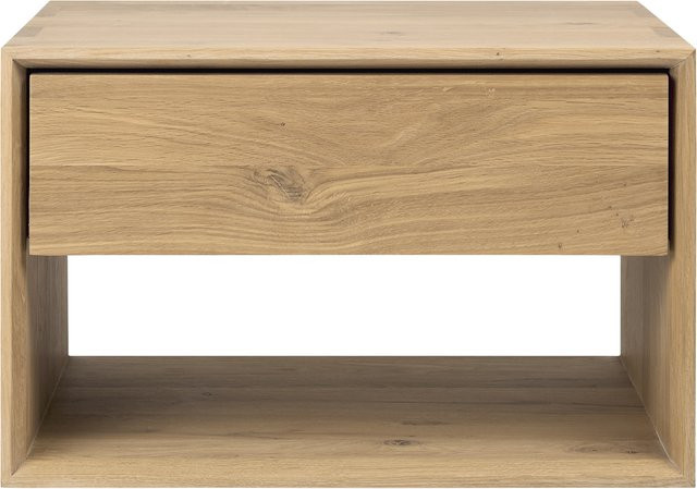 Ethnicraft Nordic Ii Nachttisch aus geöltem Eichenholz in Braun mit skandinavischem Design - Bild 1