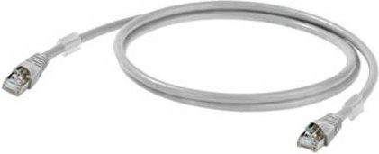 Weidmüller RJ45 Patchkabel CAT 6a S/FTP Ethernet LAN in Grau, Länge: 5,00 m - Bild 1