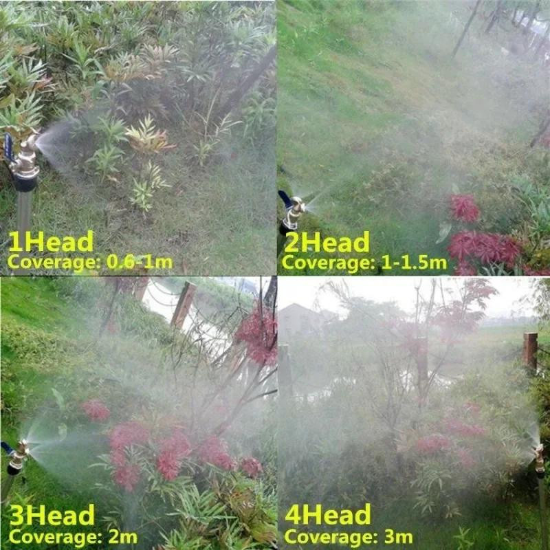 Vernebelungsdüse aus Messing von meettingyou, gold, 1/2 Zoll, einstellbare Zerstäubungsspray Düse für Gartenrasenbewässerung und Wassersprinkler - Bild 5