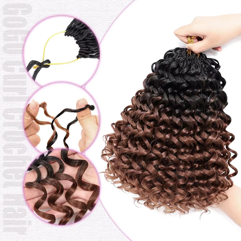 GoGo Curl Häkelhaar Wasserwelle, 14 Zoll, Damen - Bild 3