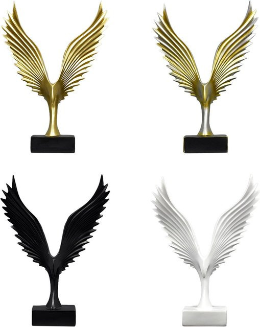 Homyl Adler Statue Goldene Vogel Skulptur aus Harz für die Wohnkultur und Dekoration - Bild 1