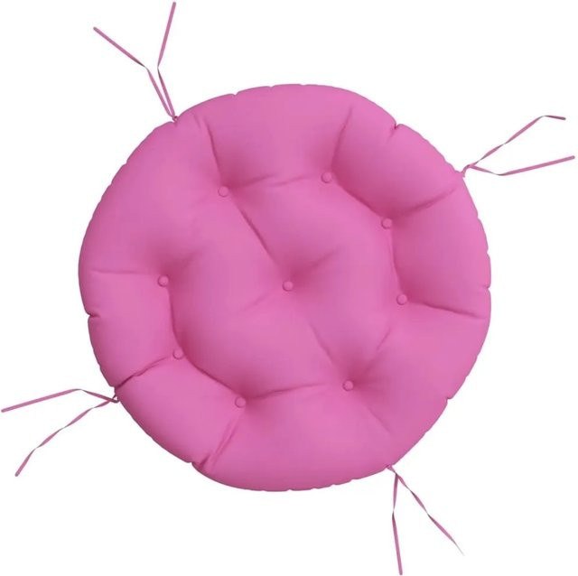 vidaXL Kissen Rund Rosa aus Oxford-Gewebe, Durchmesser: 60 cm, Höhe: 11 cm - Bild 1