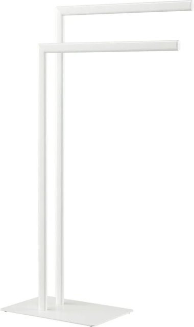 Swiss Aqua Technologies Freistehender Handtuchständer aus Metall mit 2 Stangen Weiß B: 30,0 cm, T: 20,0 cm, H: 81,0 cm - Bild 1
