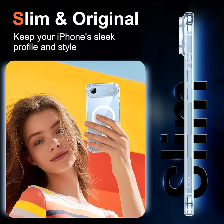 Transparente magnetische TPU-Handyhülle mit stoßfestem Schutz für dein Apple iPhone Air - Bild 2