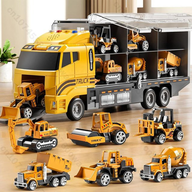 CONUSEA Big Trucks Set, Mini-Druckguss-Automodell aus Legierung, Fahrzeuge, Set / Bundle - Bild 1