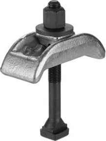 AMF Spannpratze kurz 12 mm in Blau und Silber - Bild 1