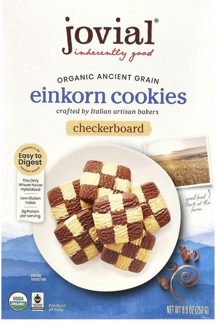 Rworld Essentials Bio-Einkorn-Kekse Schachbrettmuster 250 g - Bild 1