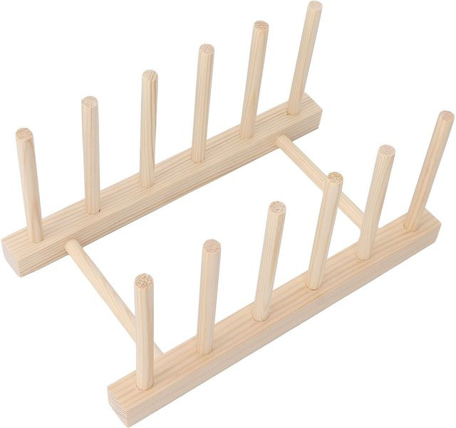 Dekorativer Nagel-Displayständer von Koogeelife in Beige mit Holzoptik für Tischaufstellung - Bild 1