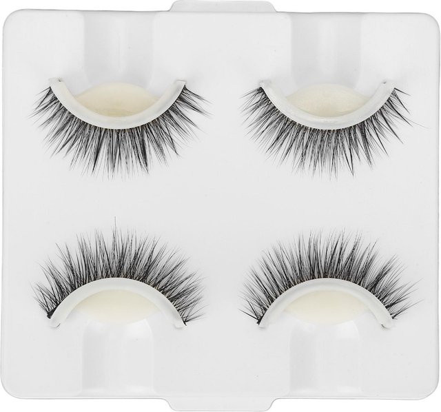 Beautyyy Falsche Wimpern, 2 Paar, grau, natürlich, Unisex - Bild 1