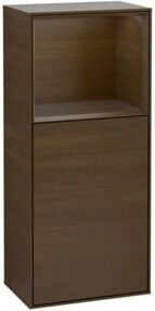 V&B Finion Seitenschrank Wandbeleuchtung mit Glas in Walnuss B: 41,8 cm, H: 93,6 cm, T: 27,0 cm - Bild 1