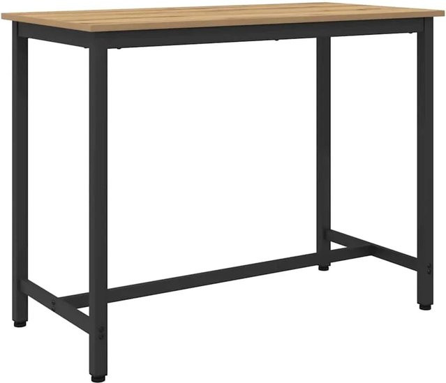 vidaXL Tisch Artisan-Eiche in Braun, Rechteckig, B/T/H: 100 x 50 x 76,5 cm - Bild 1