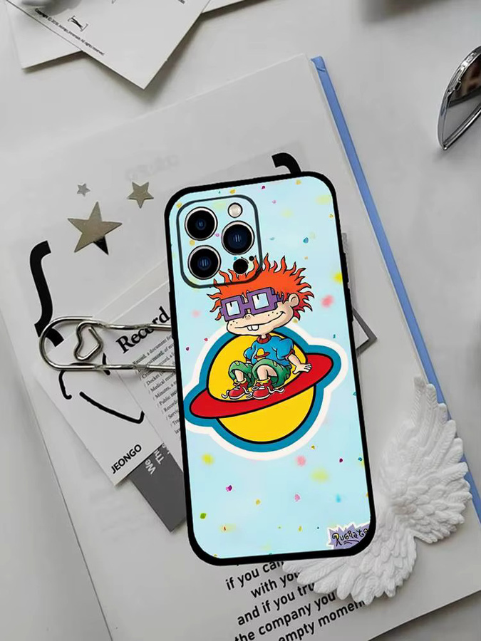 Mesuca Cartoon R-Rugart Handyhülle für iPhone 16 15 14 13 12 11 Pro Max Plus Mini XR XS SE in Multicolour - Bild 6