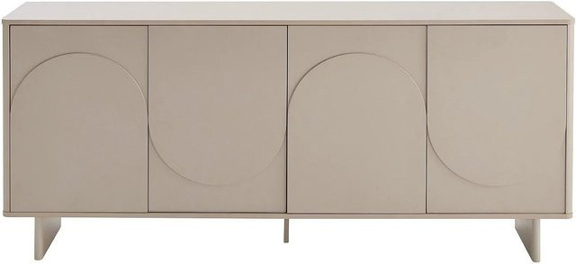 Vente-unique Sideboard Delorina in Beige mit mattem Design und einer Breite von 180 cm - Bild 1